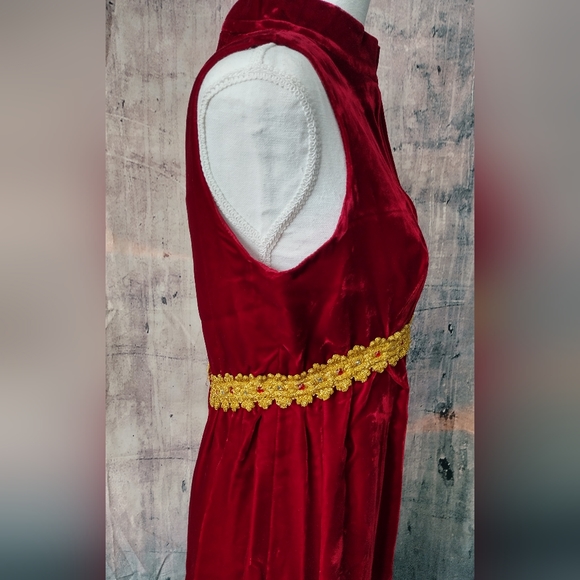 Vintage Dresses Vintage Deep Red Velvet Dress Poshmark